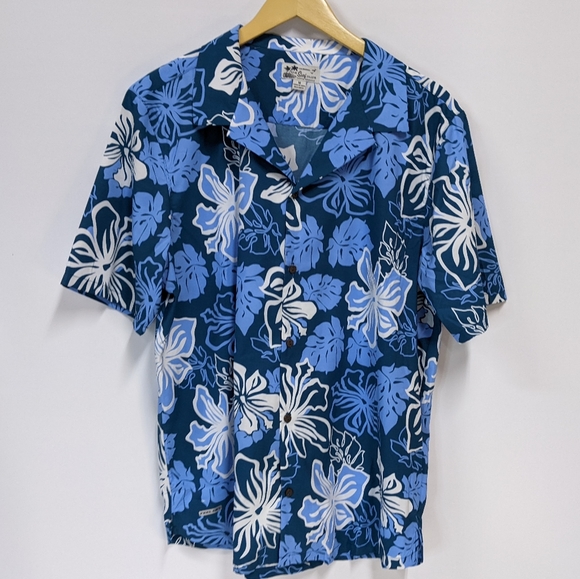 Vintage US Surf Club Hawaiian Button Down Shirt, Floral Shirt, Medium - Picture 8 of 10